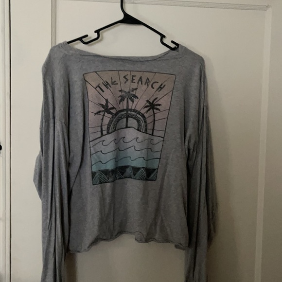 rip curl cropped long sleeve shirt - Picture 2 of 2